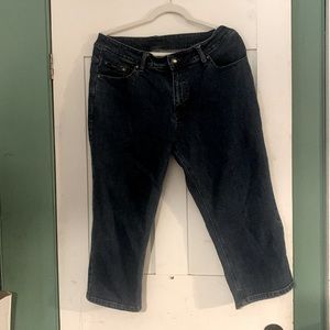 2/$25 VF Riders BLUE Jeans Cropped Capri 90s Y2K Vintge Mom jeans Hi-waist Sz 14